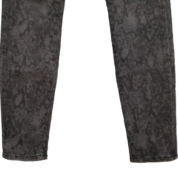 Frame Le Skinny De Jeanne Tonal Python 27 (Meas 27x29 9") Snake Print Jeans A14 - Picture 4 of 11